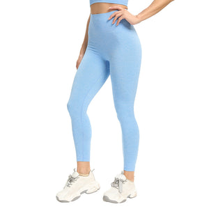 Yoga Solid Color Seamless Top ｜ Yoga Solid Color Seamless Trousers