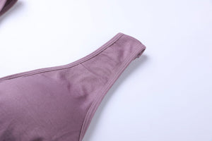 Button Maternity Nursing Breastfeeding Seamless Bra - Onnty