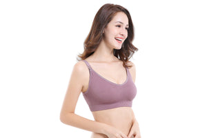 Grid Maternity Nursing Breastfeeding Seamless Bra - Onnty