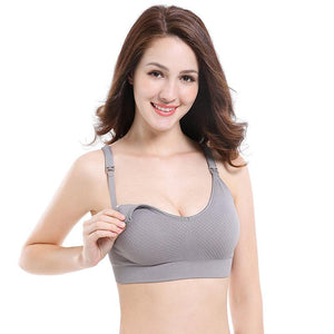 Grid Maternity Nursing Breastfeeding Seamless Bra - Onnty