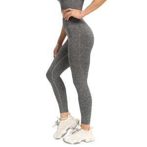 Yoga Solid Color Seamless Top ｜ Yoga Solid Color Seamless Trousers