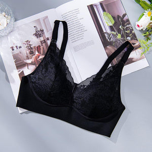 Modal Lace Maternity Nursing Breastfeeding Seamless Underwear Bra - Onnty