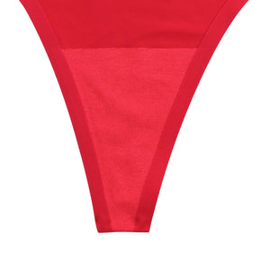 Women Sexy Ice Silk One Piece Thong Panties