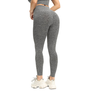 Yoga Solid Color Seamless Top ｜ Yoga Solid Color Seamless Trousers