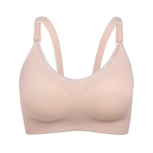 Grid Maternity Nursing Breastfeeding Seamless Bra - Onnty