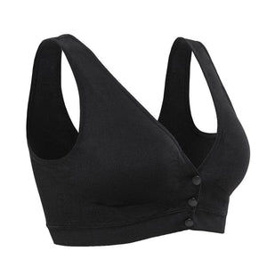 Button Maternity Nursing Breastfeeding Seamless Bra - Onnty