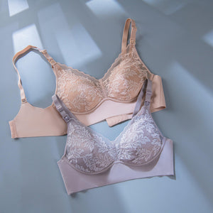 Modal Lace Maternity Nursing Breastfeeding Seamless Underwear Bra - Onnty