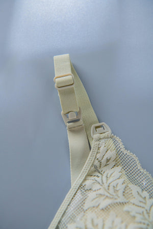 Modal Lace Maternity Nursing Breastfeeding Seamless Underwear Bra - Onnty