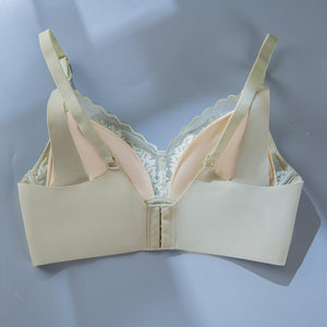Modal Lace Maternity Nursing Breastfeeding Seamless Underwear Bra - Onnty