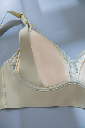 Modal Lace Maternity Nursing Breastfeeding Seamless Underwear Bra - Onnty