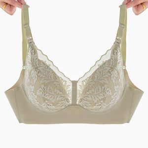 Modal Lace Maternity Nursing Breastfeeding Seamless Underwear Bra - Onnty