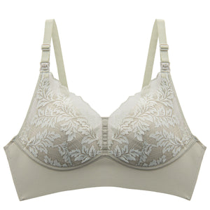 Modal Lace Maternity Nursing Breastfeeding Seamless Underwear Bra - Onnty