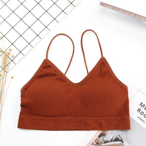 High Elastic Bra Women Gathering Bralette Push Up Bra Summer Anti-light Korean Style Wild Bra Tube Top Sexy No Rims Lingerie