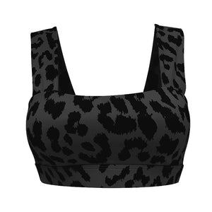 High Impact Outdoors Fitness Sports Bra Women Leopard Print Running Sportswear Yoga Crop Top Shockproof Gym Training Underwear