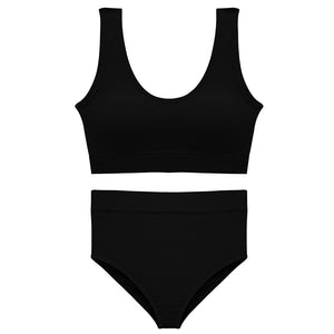 Sport Women Underwear Set Seamless Bra Top Plus Size Comfortable Wireless Lingerie Solid Padded Bra Suit