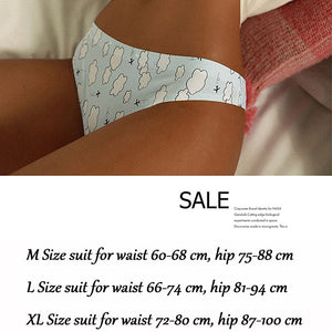 Lady Print Lovely Panties Women Cotton Seamless Underwear for Female Sexy Low Ries G-String Thongs Comfort Briefs Lingerie