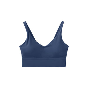 Lulu Butter Soft Fitness Bra Sexy Women Sports Top Female Tight Yoga Vest Solid Color U-shaped Back No Steel Ring With Chest Pad