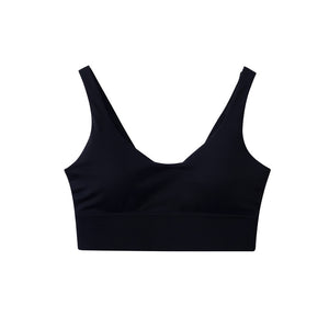 Lulu Butter Soft Fitness Bra Sexy Women Sports Top Female Tight Yoga Vest Solid Color U-shaped Back No Steel Ring With Chest Pad