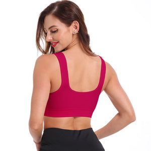 NINGMI Sport Bra for Women Gym Push Up Bra Yoga Tops Sportswear Sexy Yoga Bra Workout High Impact Sports Vest Fitness Underwear