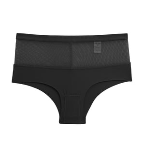 Women Mid Waist Panties Female Seamless Briefs Sexy Mesh Hollow Out Panty See-Through Underwear Girls Breathe Intimates Lingerie