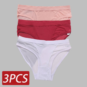 3PCS Seamless Hollow Out Women&#39;s Panties Women Briefs Transparent Low Waist Underwear Breathable Female Underpants Pantys M-2XL