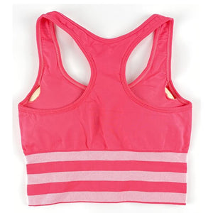 Women Seamless Yellow Tank Top Fitness Underwear Sports Vest Yoga Object Bras Jogging Gym Lingerie Female Crop Active Bralette