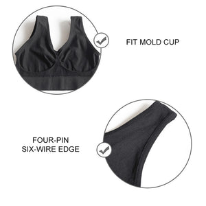 Sports Women Stretch Bra Seamless Comfort Padded Yoga Crop Top Vest Sleep Bra Wireless Bras Sleep Top Tank Female Sport Bras New