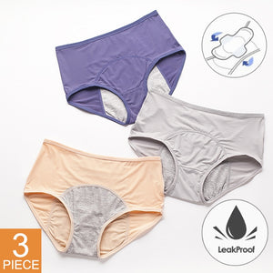3pcs/Set Leak Proof Menstrual Panties Women Period Underwear Sexy Pants Physiological Underwear Plus Size Waterproof Briefs