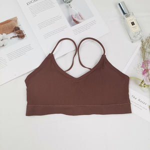 High Elastic Bra Women Gathering Bralette Push Up Bra Summer Anti-light Korean Style Wild Bra Tube Top Sexy No Rims Lingerie