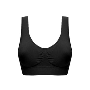 Sports Women Stretch Bra Seamless Comfort Padded Yoga Crop Top Vest Sleep Bra Wireless Bras Sleep Top Tank Female Sport Bras New