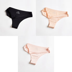 Women Panties Underwear Fitness Sports Seamless Female Lingerie Sexy T-back G-string Thong Ice Silk Woman Underwear