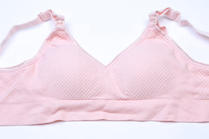 Grid Maternity Nursing Breastfeeding Seamless Bra - Onnty
