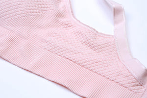 Grid Maternity Nursing Breastfeeding Seamless Bra - Onnty