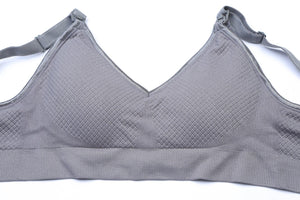 Grid Maternity Nursing Breastfeeding Seamless Bra - Onnty