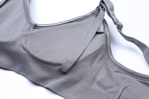 Grid Maternity Nursing Breastfeeding Seamless Bra - Onnty