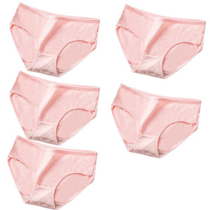 5Pcs Cotton Panties Sexy Panty Briefs Breathable Women Underwear Lingerie for Female Ladies Solid Young Girls Pantys Underpants