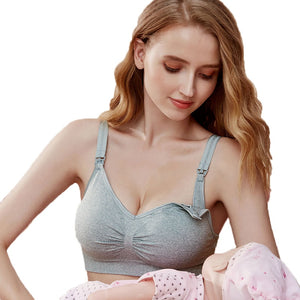 Pregnant Women Breastfeeding Bras Wirefree Maternity Bras Nursing Underwear for Feeding Prevent Sagging Pregnancy Clothes