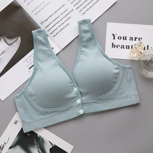 Women Breastfeeding Bras for Female Pregnant Maternity Nursing Bra Breathable Cotton Push Up Wire Free Bras Maternity Clothes