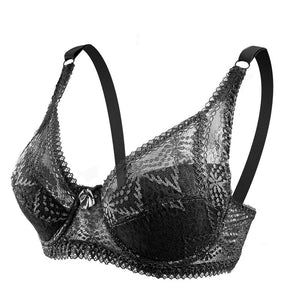Plus Size Bra Sexy Bralette Crop Top Underwear Women Push Up Lace Bra Female Lingerie Brassiere Underwired Black Bras C D Cup