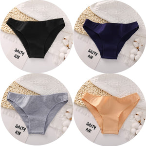 4PCS/Set Women&#39;s cotton briefs Sexy Low Waist Female Underpants Elasticity Comfortable Underwear Women&#39;s panties Lingerie M-XXL