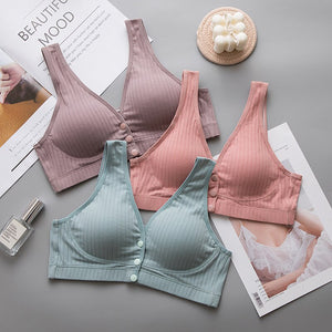 Women Breastfeeding Bras for Female Pregnant Maternity Nursing Bra Breathable Cotton Push Up Wire Free Bras Maternity Clothes