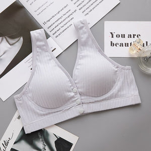 Women Breastfeeding Bras for Female Pregnant Maternity Nursing Bra Breathable Cotton Push Up Wire Free Bras Maternity Clothes