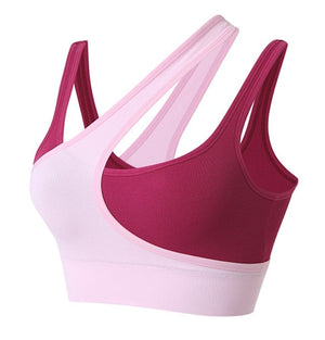 HOT Women Sports Bra Sexy Yoga Tank Crop Top Underwear Push Up Bras Athletic Vest Gym Girls Fitness Shirt Sportswear