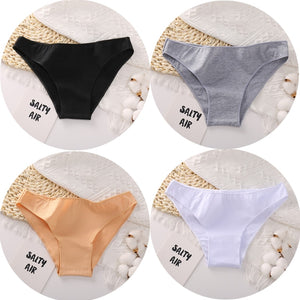 4PCS/Set Women&#39;s cotton briefs Sexy Low Waist Female Underpants Elasticity Comfortable Underwear Women&#39;s panties Lingerie M-XXL