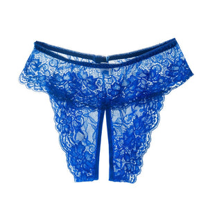 XL - 4XL Plus Size Open Crotch Panties For Sex Lace Transparent Underwear Women Sexy Lingerie Stretching Thongs Culotte Femme