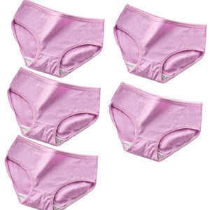 5Pcs Cotton Panties Sexy Panty Briefs Breathable Women Underwear Lingerie for Female Ladies Solid Young Girls Pantys Underpants