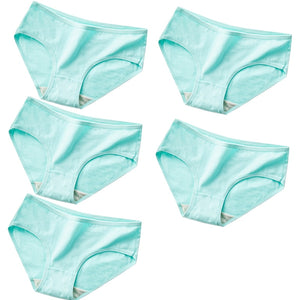 5Pcs Cotton Panties Sexy Panty Briefs Breathable Women Underwear Lingerie for Female Ladies Solid Young Girls Pantys Underpants