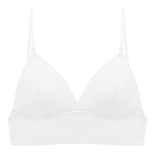 Sexy Backless Bra Lace Deep U Low Back Bralette Thin Cup Brassiere Halter Soft Seamless Elastic Underwear Tank Tops Encaje Mujer