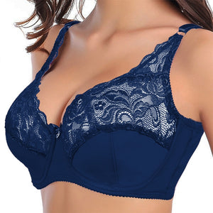 Bras for Women&#39;s Plus Big Large Size C D Cup Underwear Underwire Bra BH Top Push Up Bralette Lace Intimates Sexy Lingerie