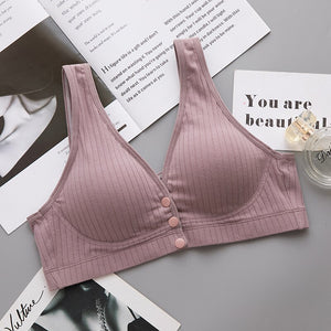 Women Breastfeeding Bras for Female Pregnant Maternity Nursing Bra Breathable Cotton Push Up Wire Free Bras Maternity Clothes